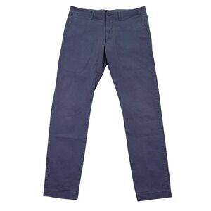 J. Crew Mens 31x32 Chino Pants Blue 484 Slim Fit Stretch Cotton Casual Trousers